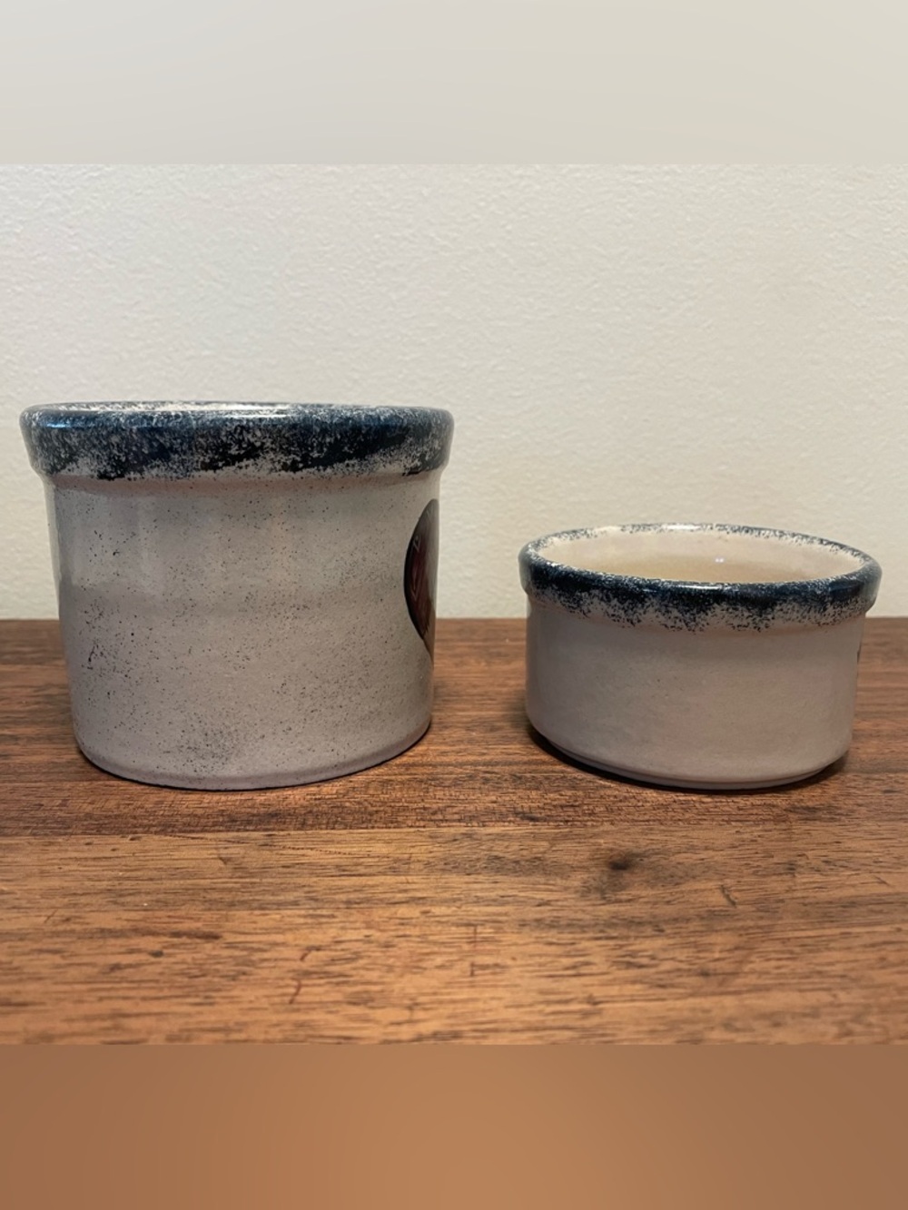 RRP Co Robinson Ransbottom Pottery Heart Crock & Ramekin - Picture 4 of 8